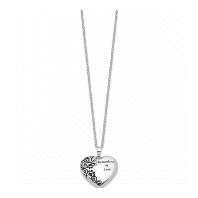 Sterling Silver Pet Ash Holder Pendant Necklace – view 2