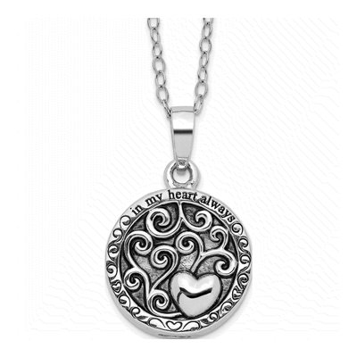 Sterling Silver Ash Holder Pendant Necklace
