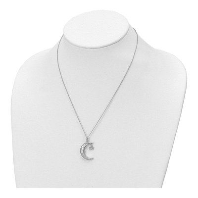 Sterling Silver CZ Family of Stars Pendant Necklace – view 4