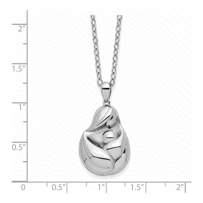 Sterling Silver 'mom Baby' Pendant Necklace – view 3