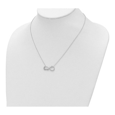 Sterling Silver CZ My Mother Friend Necklace – view 4