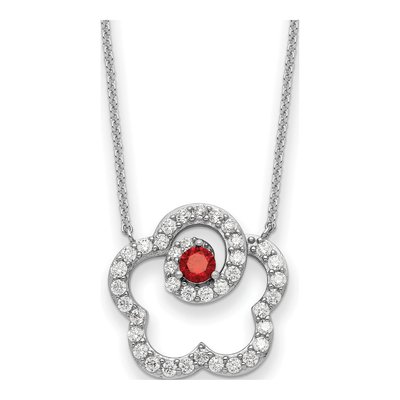 Sterling Silver CZ 'my Sweet Daughter' Necklace