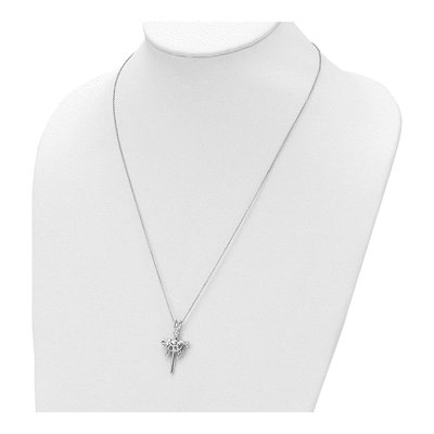 Sterling Silver IBTJ Cross Pendant Necklace – view 4