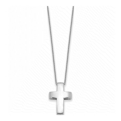 Sterling Silver CZ Cross Pendant Necklace – view 3