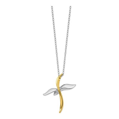 Gold-Plated Sterling Silver Faith Flight Pendant Necklace – view 3