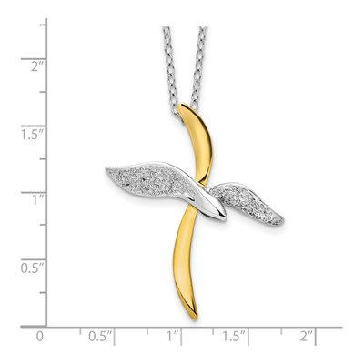 Gold-Plated Sterling Silver Faith Flight Pendant Necklace – view 5