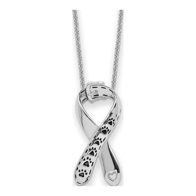 Sterling Silver Citizens Against Animal Cruelty Pendant Necklace