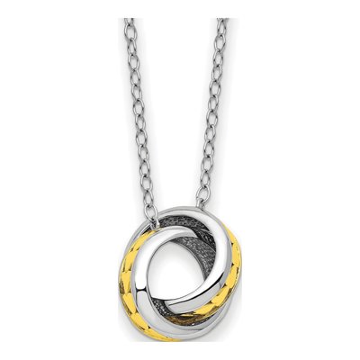 Gold-Plated Sterling Silver Always Together Pendant Necklace
