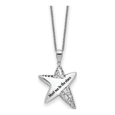 Sterling Silver 'meet Me Stars' Pendant Necklace