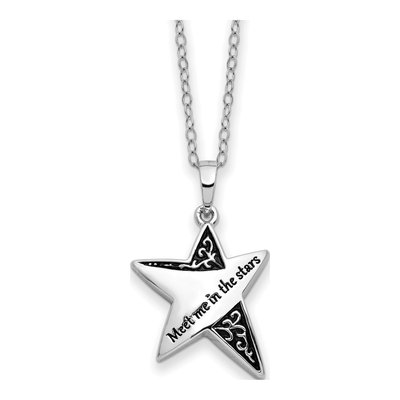 Sterling Silver Ash Holder Pendant Necklace