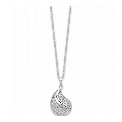 Sterling Silver Forever Loved Ash Holder Pendant Necklace – view 2