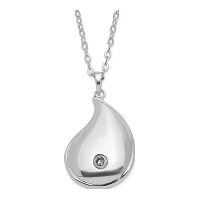 Sterling Silver Forever Loved Ash Holder Pendant Necklace – view 3