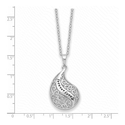 Sterling Silver Forever Loved Ash Holder Pendant Necklace – view 4