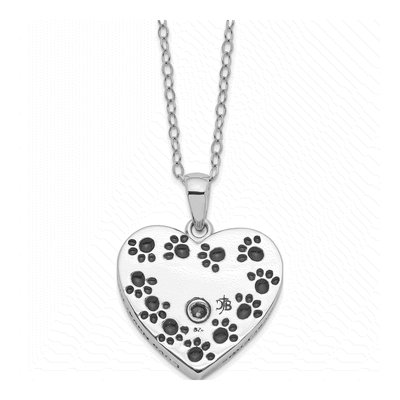 Sterling Silver Pet Ash Holder Pendant Necklace – view 3