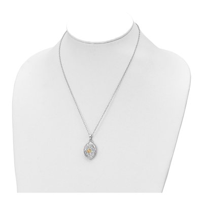 Sterling Silver Heart Egg Ash Holder Pendant Necklace – view 6
