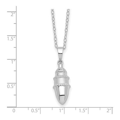Sterling Silver Ash Holder Pendant Necklace – view 4