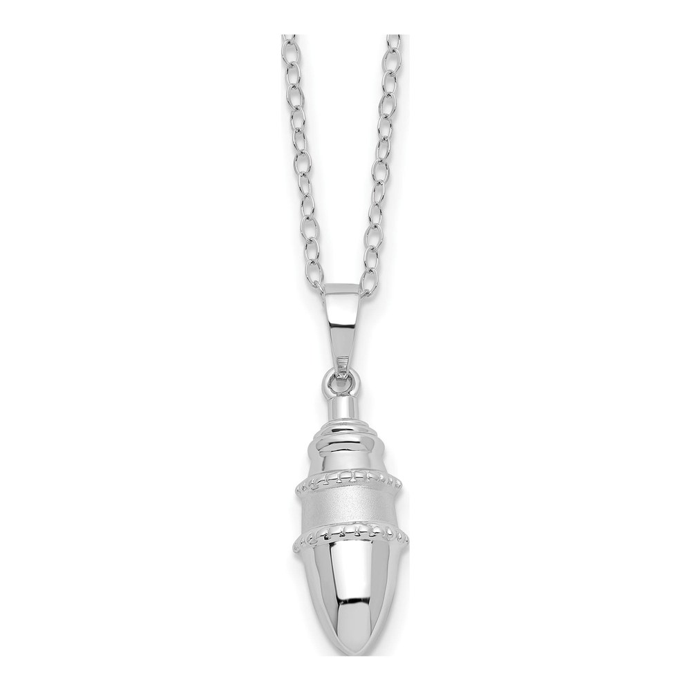Sterling Silver Ash Holder Pendant Necklace