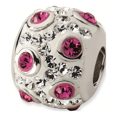 Sterling Silver Crystal Bead