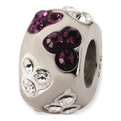 Sterling Silver Crystal Bead