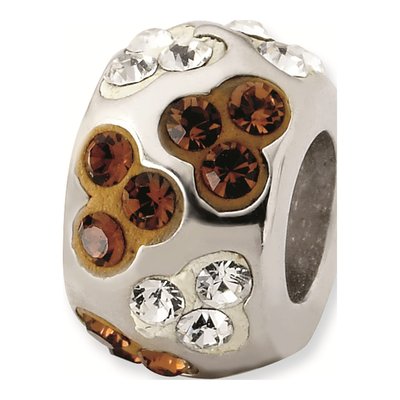 Sterling Silver Crystal Bead