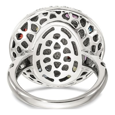 Sterling Silver & 14K Gold Amethyst & Citrine Multi-Gemstone Ring – view 7