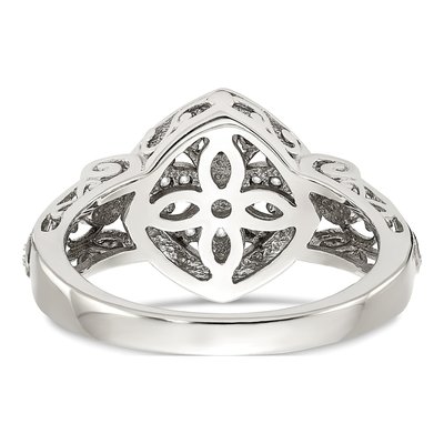 Sterling Silver & 14K Gold 1/20 ct tw Diamond Ring – view 7