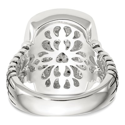 Sterling Silver & 14K Gold 1/4 ct tw Diamond Ring – view 7