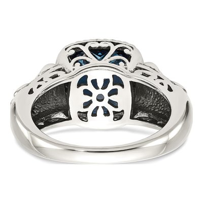 Sterling Silver & 14K Gold London Blue Topaz Ring – view 7
