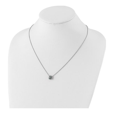 Sterling Silver & 14K Gold Swiss Blue Topaz Necklace – view 5