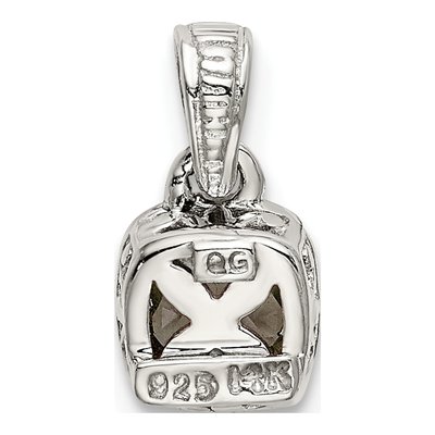 Sterling Silver & 14K Gold Aquamarine Pendant – view 4