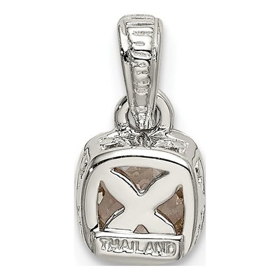 Sterling Silver & 14K Gold White Topaz Pendant – view 4