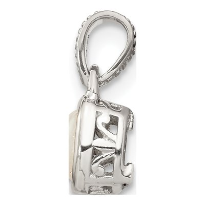 Sterling Silver & 14K Gold Opal Pendant – view 3