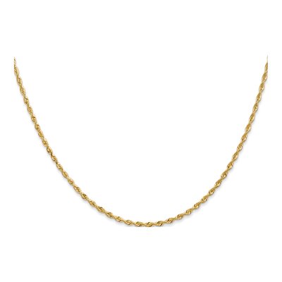 14K Yellow Gold 1.85mm Diamond-Cut Quadruple Rope Chain – view 3