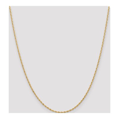 14K Yellow Gold 1.85mm Diamond-Cut Quadruple Rope Chain – view 5