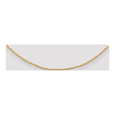14K Yellow Gold 2mm Diamond-Cut Quadruple Rope Chain – view 4