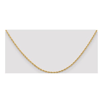 14K Yellow Gold 2mm Diamond-Cut Quadruple Rope Chain – view 5