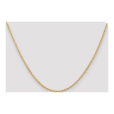 14K Yellow Gold 2mm Diamond-Cut Quad Quadruple Rope Chain – view 5