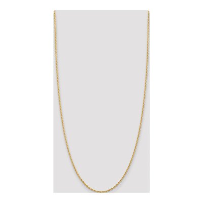 14K Yellow Gold 2mm Diamond-Cut Quadruple Rope Chain – view 5