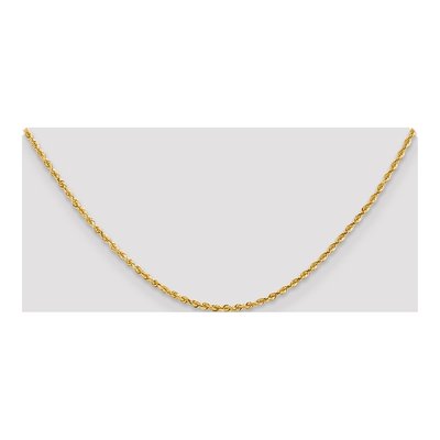 14K Yellow Gold 2.25mm Diamond-Cut Quadruple Rope Chain – view 5