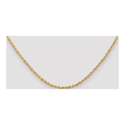 14K Yellow Gold 2.75mm Diamond-Cut Quadruple Rope Chain – view 5