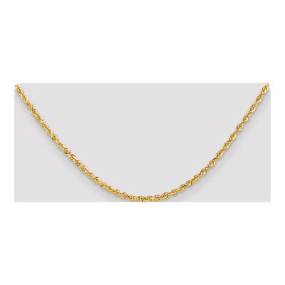 14K Yellow Gold 3mm Diamond-Cut Quadruple Rope Chain – view 5
