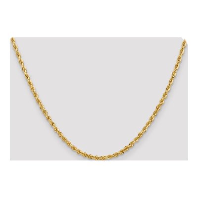 14K Yellow Gold 3.35mm Diamond-Cut Quadruple Rope Chain – view 5