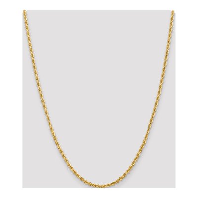 14K Yellow Gold 3.35mm Diamond-Cut Quadruple Rope Chain – view 5