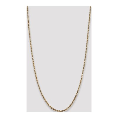 14K Yellow Gold 4mm Diamond-Cut Quadruple Rope Chain – view 5