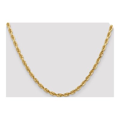 14K Yellow Gold 4.5mm Diamond-Cut Quadruple Rope Chain – view 4