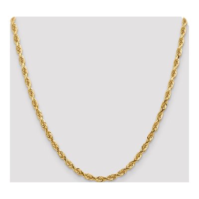 14K Yellow Gold 4.5mm Diamond-Cut Quadruple Rope Chain – view 4