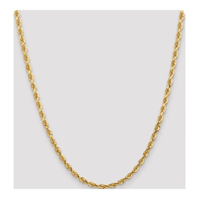 14K Yellow Gold 4.5mm Diamond-Cut Quadruple Rope Chain – view 4