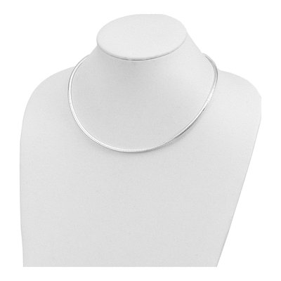 Sterling Silver Cubetto Omega Necklace – view 4