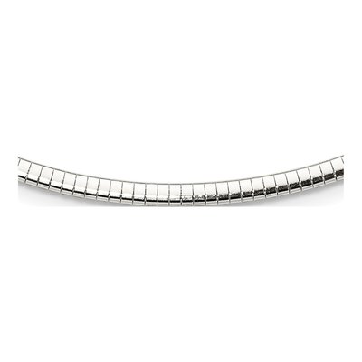 Sterling Silver Cubetto Omega Necklace