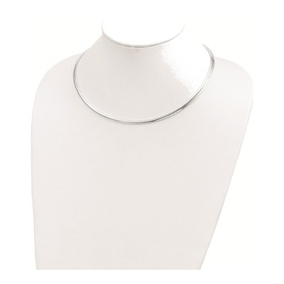 Sterling Silver Cubetto Omega Necklace – view 4